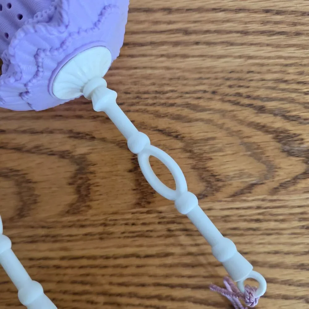 Vintage 1970s Avon Lavender Purple Parasol Umbrella Sachet Holders - Set of 2